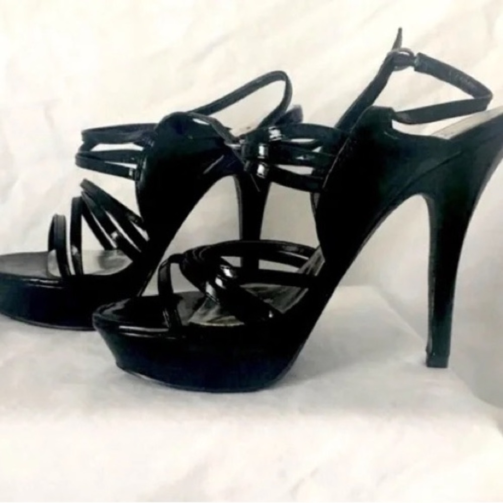 Black Strappy High Heels